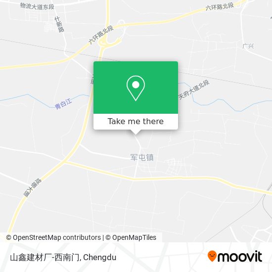 山鑫建材厂-西南门 map
