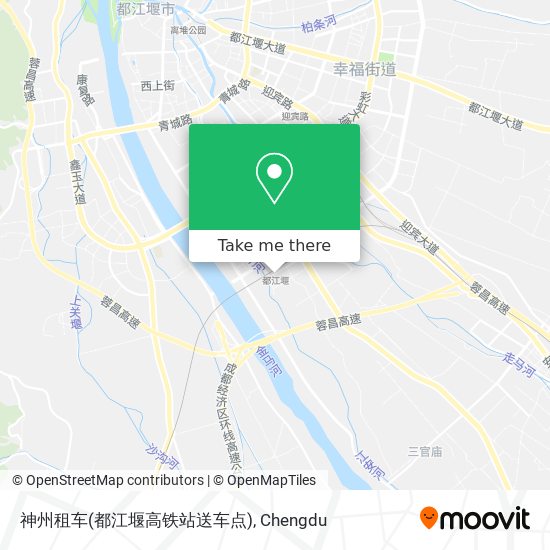 神州租车(都江堰高铁站送车点) map