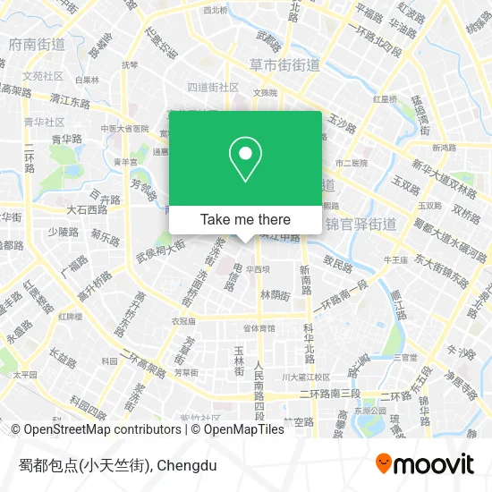 蜀都包点(小天竺街) map