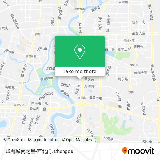 成都城南之星-西北门 map