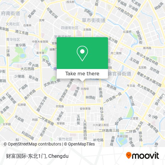财富国际-东北1门 map