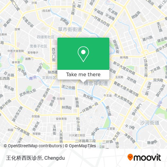 王化桥西医诊所 map