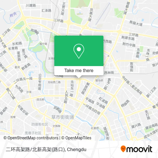 二环高架路/北新高架(路口) map