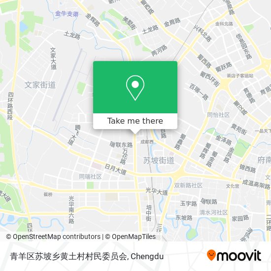 青羊区苏坡乡黄土村村民委员会 map