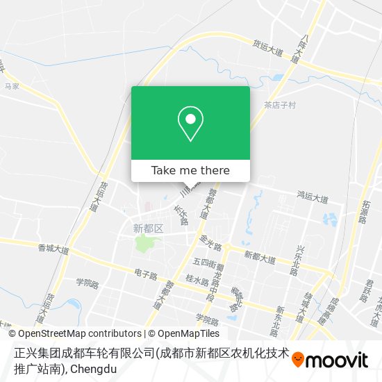 正兴集团成都车轮有限公司(成都市新都区农机化技术推广站南) map