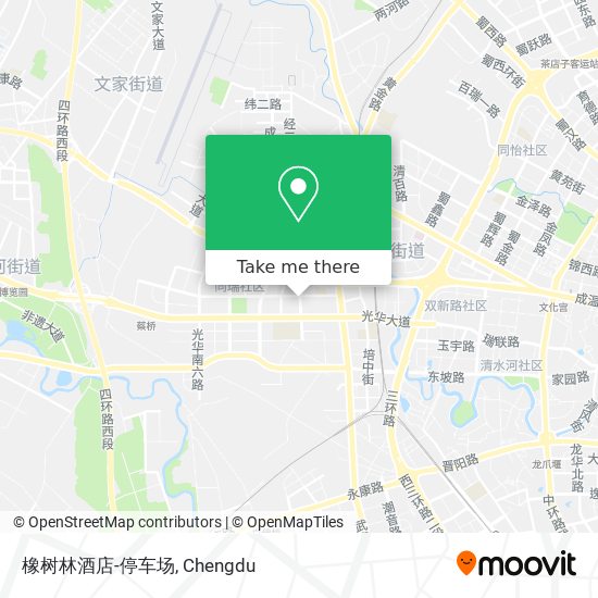 橡树林酒店-停车场 map