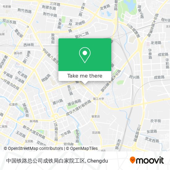 中国铁路总公司成铁局白家院工区 map