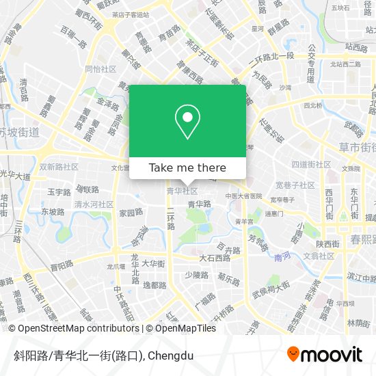 斜阳路/青华北一街(路口) map