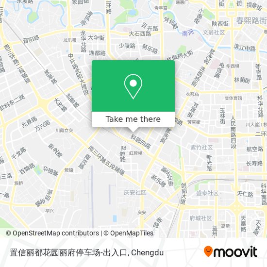 置信丽都花园丽府停车场-出入口 map