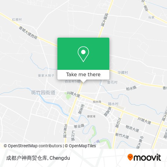 成都户神商贸仓库 map