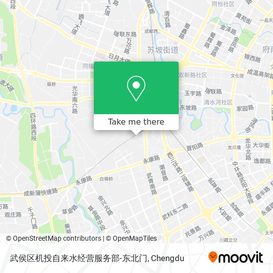 武侯区机投自来水经营服务部-东北门 map