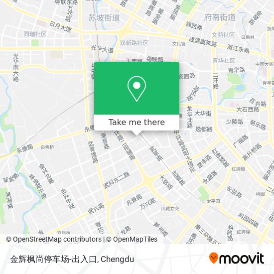 金辉枫尚停车场-出入口 map