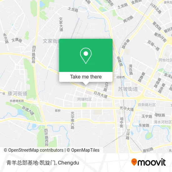 青羊总部基地-凯旋门 map