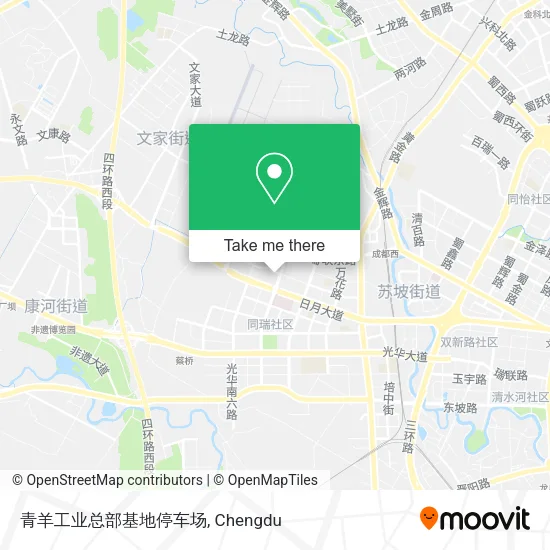 青羊工业总部基地停车场 map