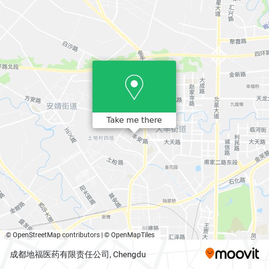 成都地福医药有限责任公司 map