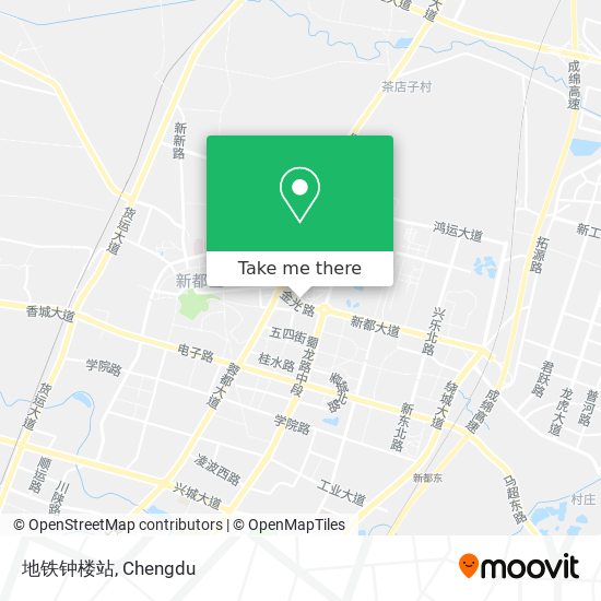 地铁钟楼站 map