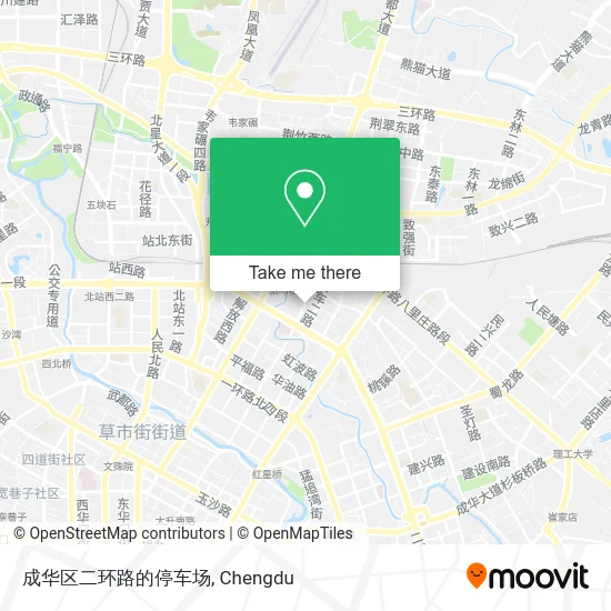 成华区二环路的停车场 map