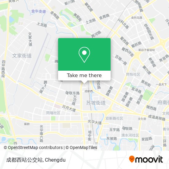成都西站公交站 map