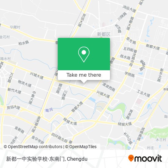新都一中实验学校-东南门 map