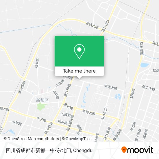 四川省成都市新都一中-东北门 map