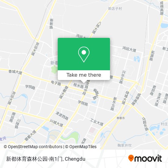 新都体育森林公园-南1门 map