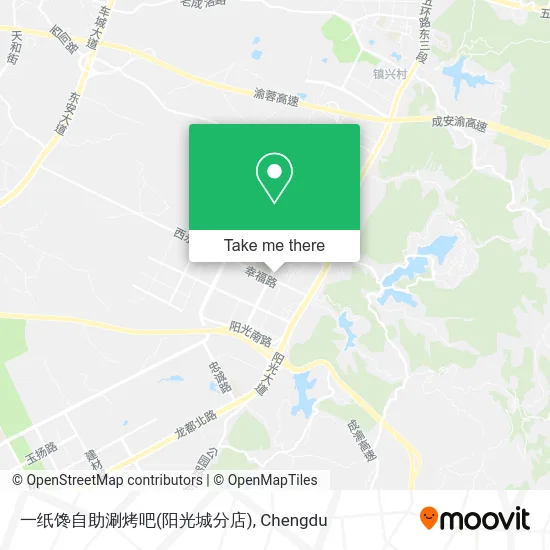 一纸馋自助涮烤吧(阳光城分店) map