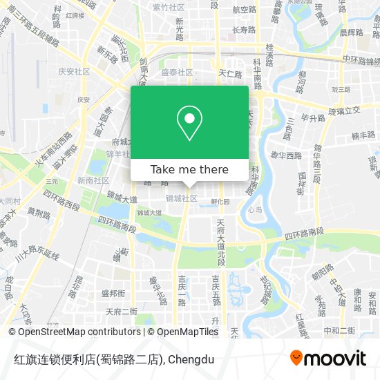 红旗连锁便利店(蜀锦路二店) map