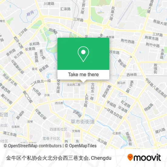 金牛区个私协会火北分会西三巷支会 map