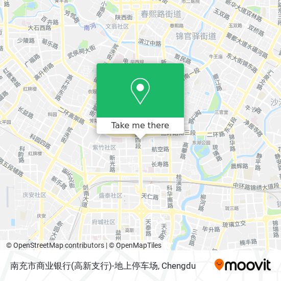 南充市商业银行(高新支行)-地上停车场 map