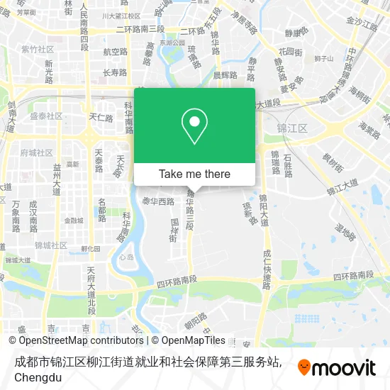 成都市锦江区柳江街道就业和社会保障第三服务站 map