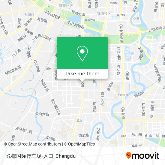 逸都国际停车场-入口 map