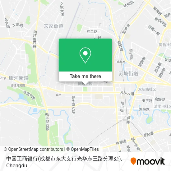 中国工商银行(成都市东大支行光华东三路分理处) map