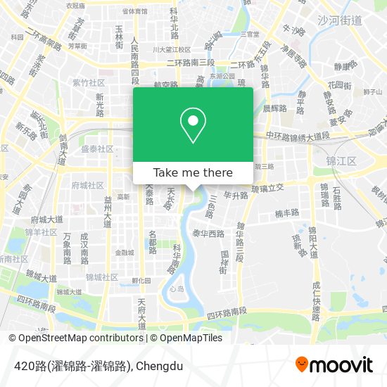 420路(濯锦路-濯锦路) map