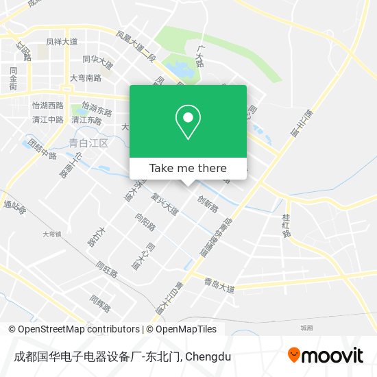成都国华电子电器设备厂-东北门 map