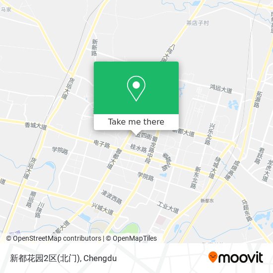 新都花园2区(北门) map