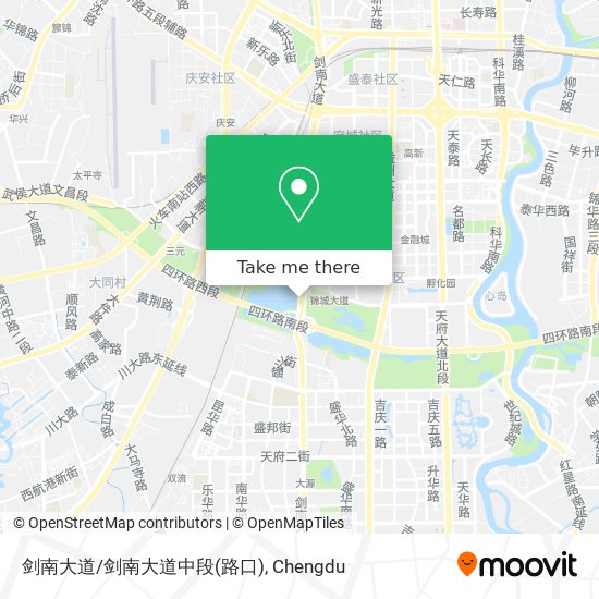 剑南大道/剑南大道中段(路口) map