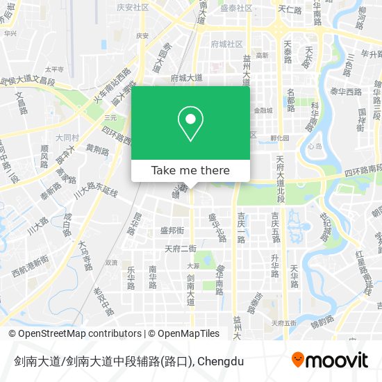剑南大道/剑南大道中段辅路(路口) map