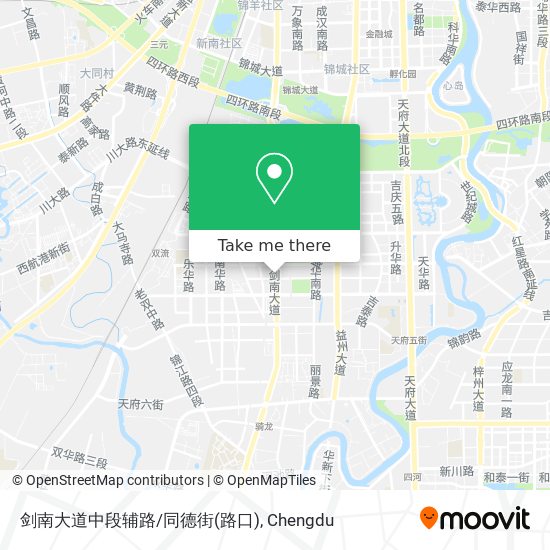 剑南大道中段辅路/同德街(路口) map