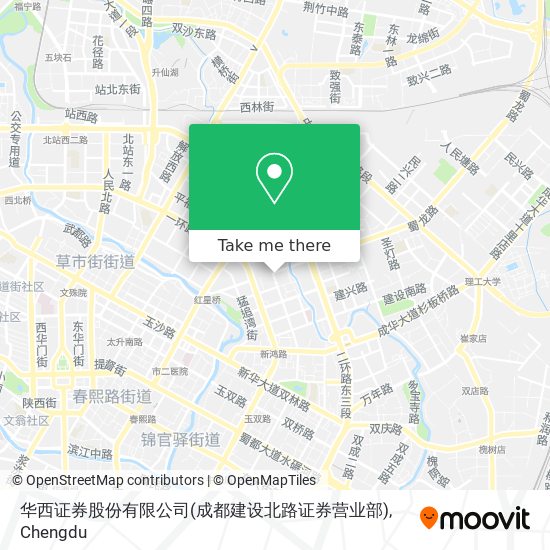 华西证券股份有限公司(成都建设北路证券营业部) map