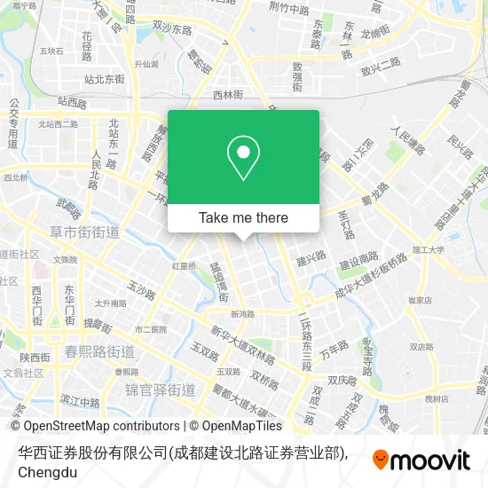 华西证券股份有限公司(成都建设北路证券营业部) map