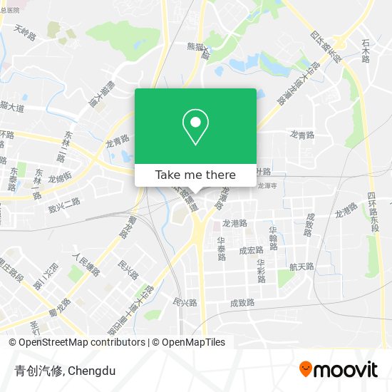 青创汽修 map