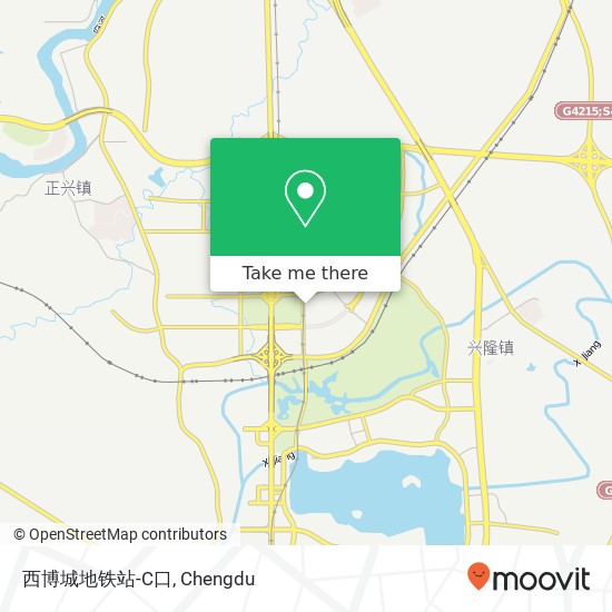 西博城地铁站-C口 map