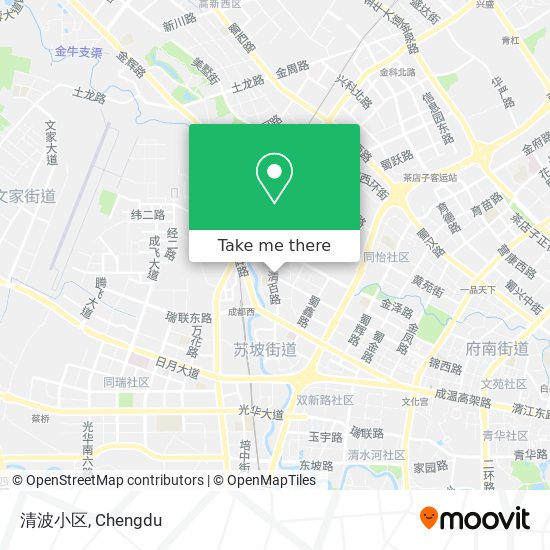清波小区 map