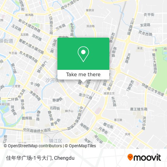 佳年华广场-1号大门 map