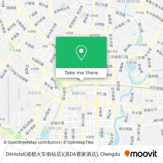 D6Hotel(成都火车南站店)(原D6赛家酒店) map