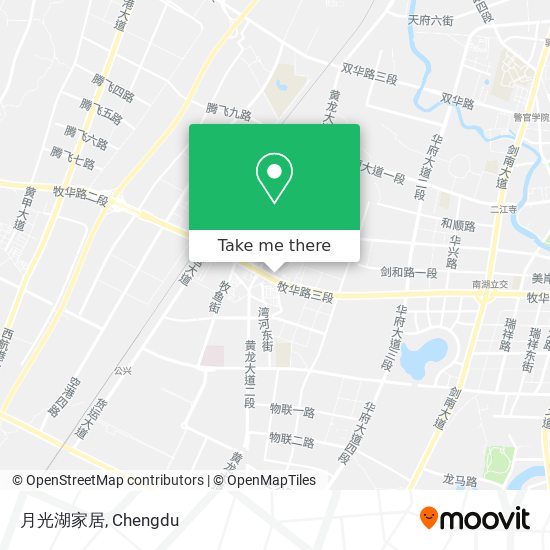 月光湖家居 map