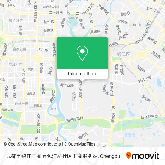 成都市锦江工商局包江桥社区工商服务站 map