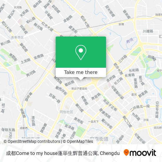 成都Come to my house蓬荜生辉普通公寓 map