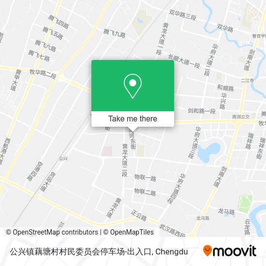 公兴镇藕塘村村民委员会停车场-出入口 map
