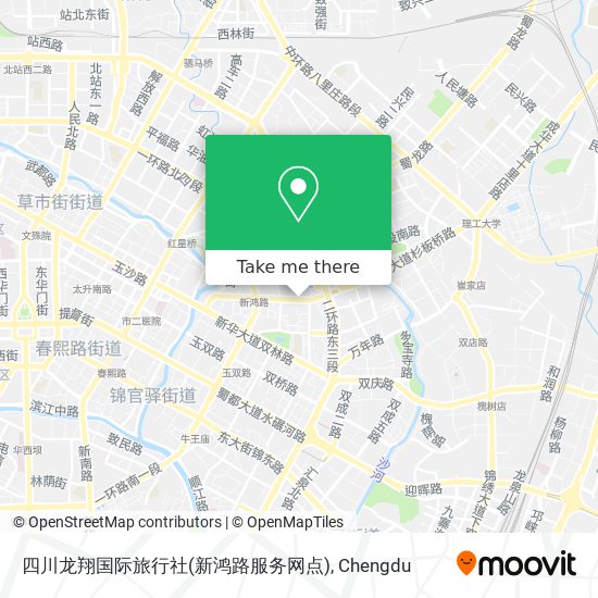 四川龙翔国际旅行社(新鸿路服务网点) map